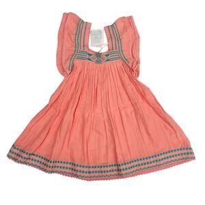 NWT Mer St. Barth Size 10 Serena Dress in Pink Sorbet